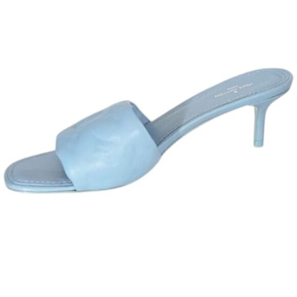 💙 Louis Vouitton Lambskin Baby Blue Revival Mule - 2 inch heels - Size 37 💙 - Picture 15 of 16